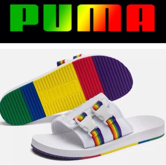 Puma Shoes - Puma rainbow slides